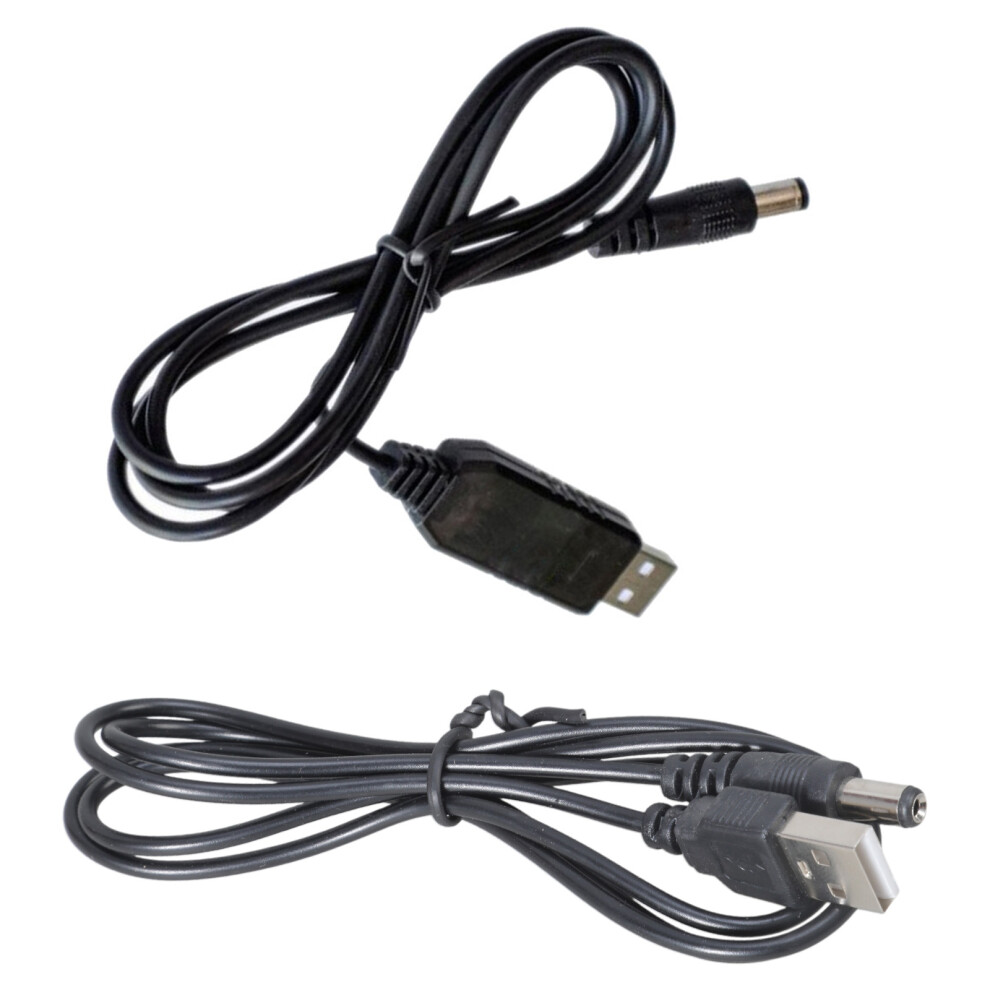 Usb To Dc5.5x2.1mm Power Boosting Cable 5V To 9V/12V Power Cord For Routers, Cameras With Overloads Protections 100Cm 5V Output 7751680215910