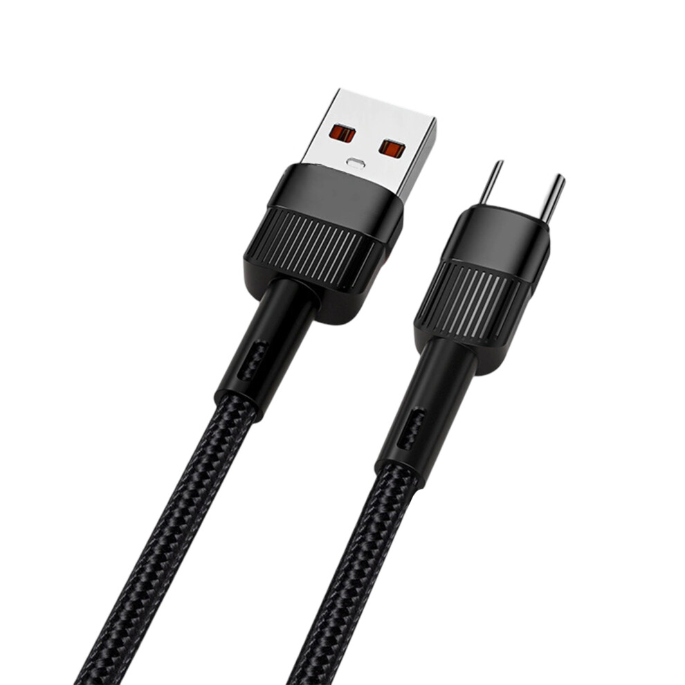 Pd100w Type C Fast Charging Cable 7A High Current Usb C Cord Usb C To Usb A Cable Data Cord For Smartphones And Tablets 2M Black 7751680216030