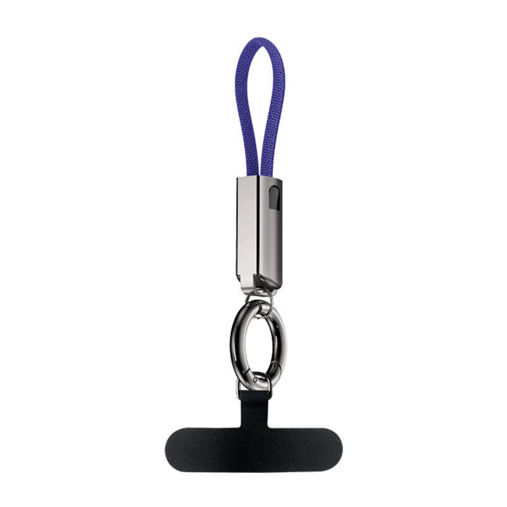 Chain, Lanyard For Smartphones With 2 Patches 240W Usb C Fast Charging Cable Hooks Blue 7751680218188