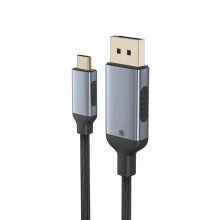 Type C to Cable 8K60Hz High Resolution Display Cord USB C to DisplayPort Cable for Window Systems MultiDevices Two way transmission