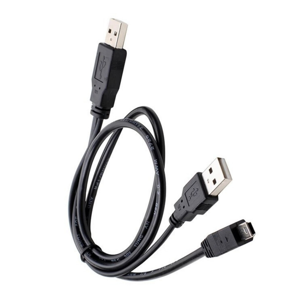 Double Usb A Male To 5Pin Y Splitter Cable For Dvds Bluray 50Cm Highly Speed Data Transfer 1Pc 7751680219253