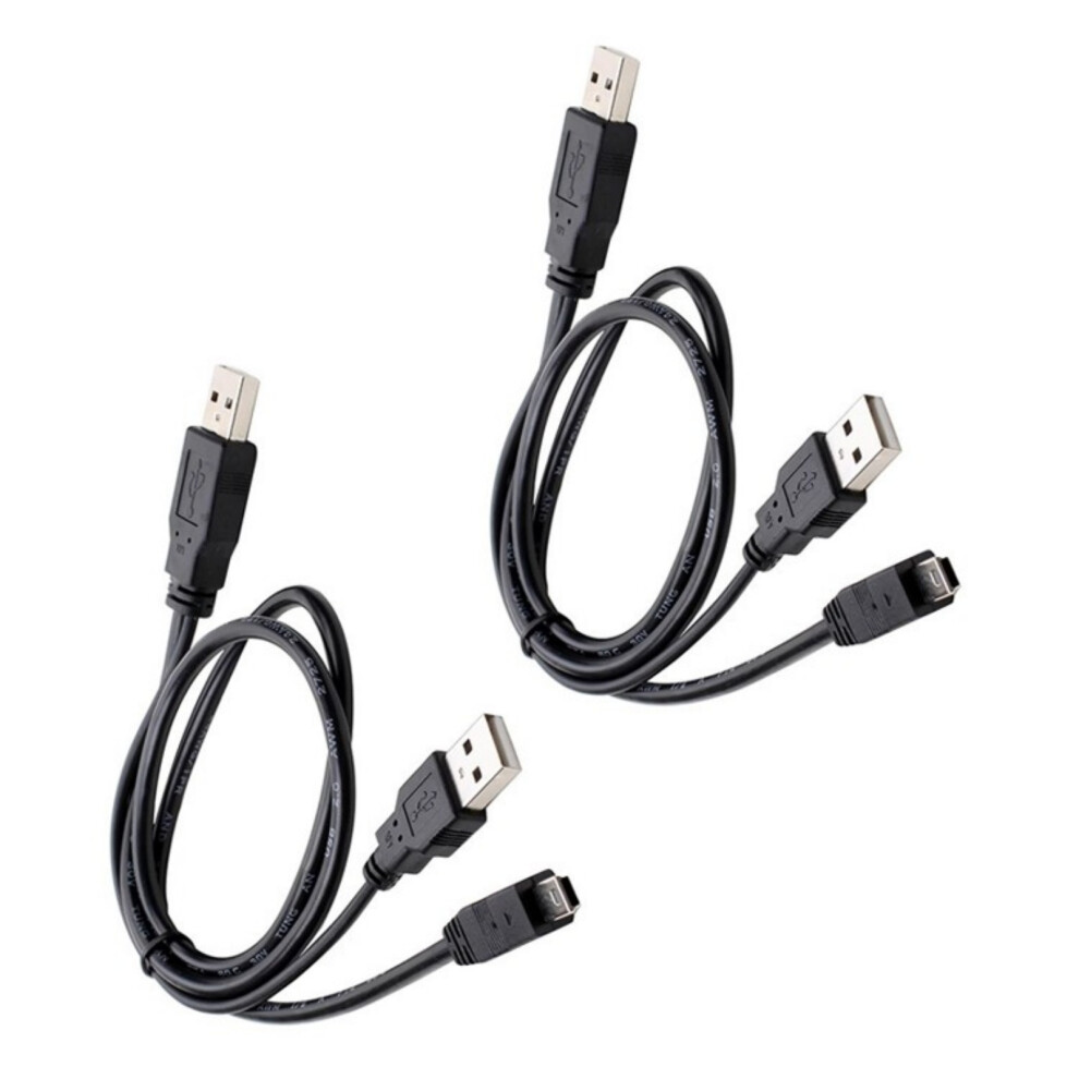 Double Usb A Male To 5Pin Y Splitter Cable For Dvds Bluray 50Cm Highly Speed Data Transfer 2Pc 7751680219246