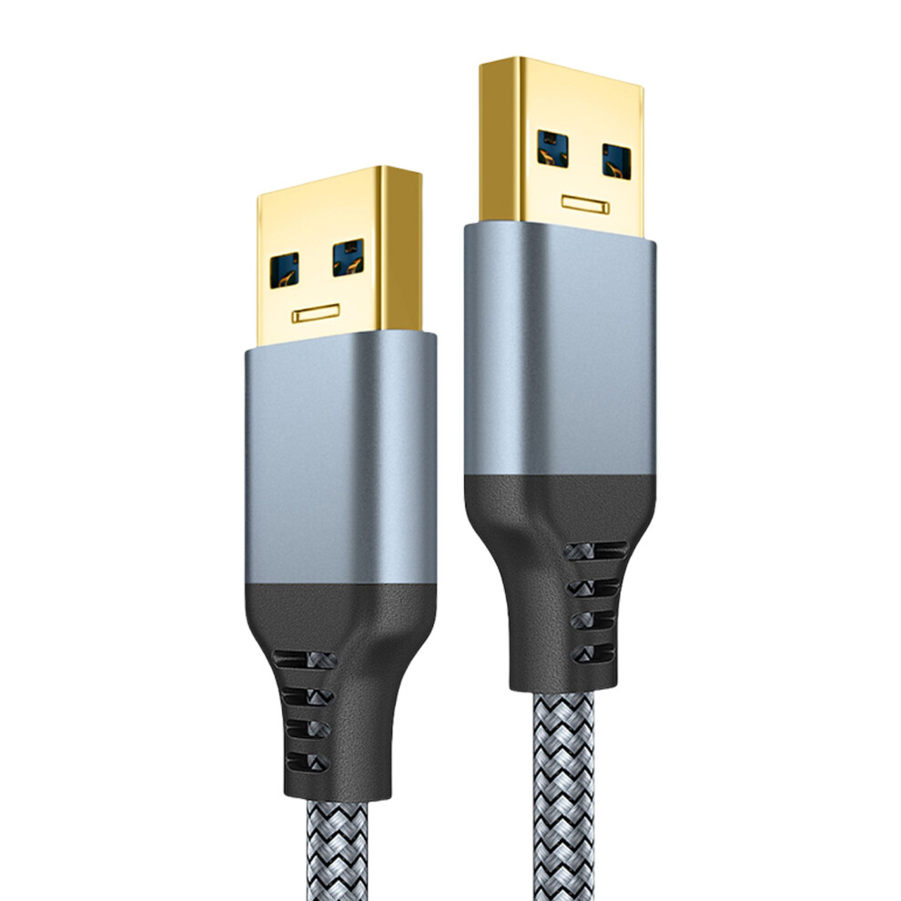 Fast Speed Usb3.0 Male To Male Cable 5Gbps Data Transfer Wire For Printers And Usb3.0 Devices Grey 7751680219451
