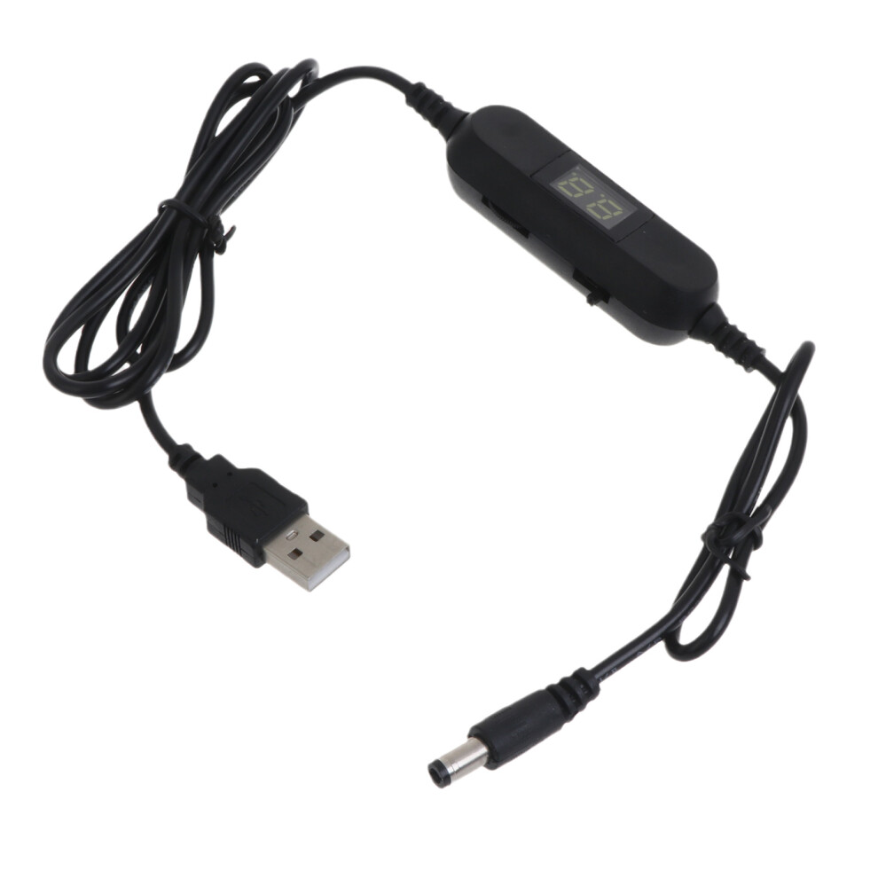 130Cm Usb To 1.5V 3V4.5v 6V 9V 12V Adjust Voltages Dislpay Cable Lr03aaa Lr6aa Battery Eliminators For Toy Game Fan Led 7751660203555