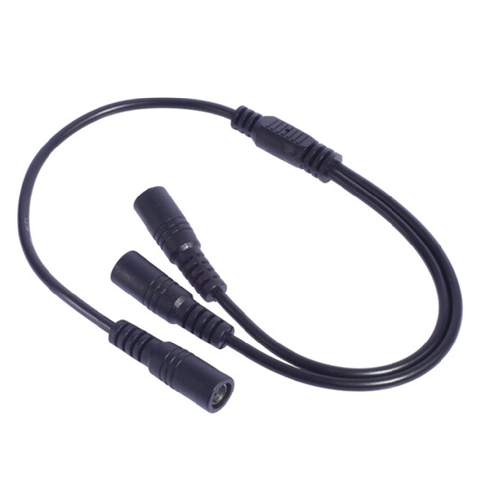 Double Female 5.5X2.1mm Dc5521 Power Splitter Cable For Led Lights And Security Cameras, 20Awg 40Cm Length 7751660203333