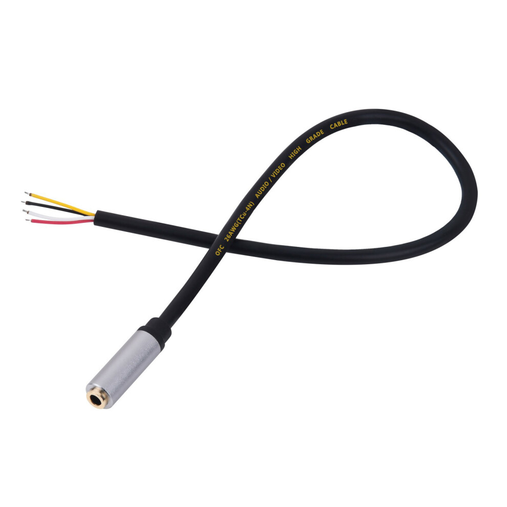 3.5Mm Female Plug To Bare Wire Open End Cable Trrs Stereo Auditory Replacement For Earphones And Microphones 7751660204828