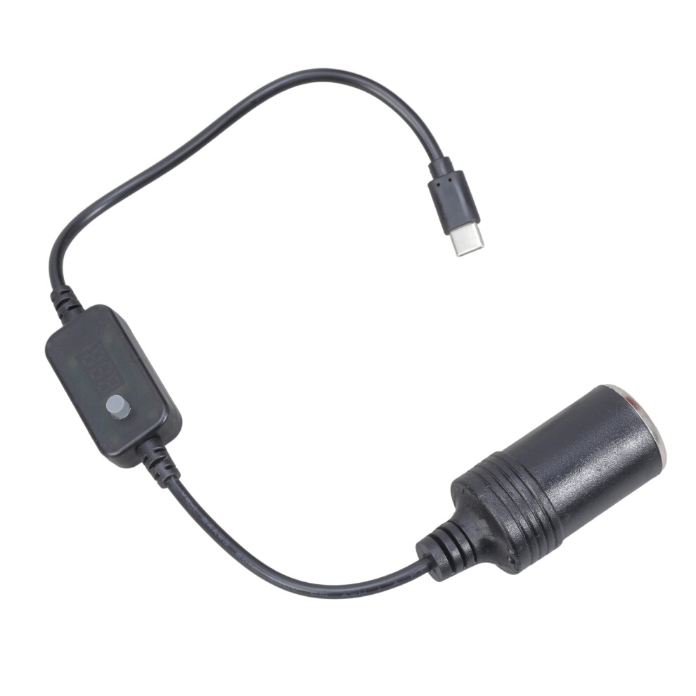 Usb C Male To Cigarettes Socket Converters Cable 5V To 20V Adjustable Voltages For Dashcam And Gpss 7751660204248
