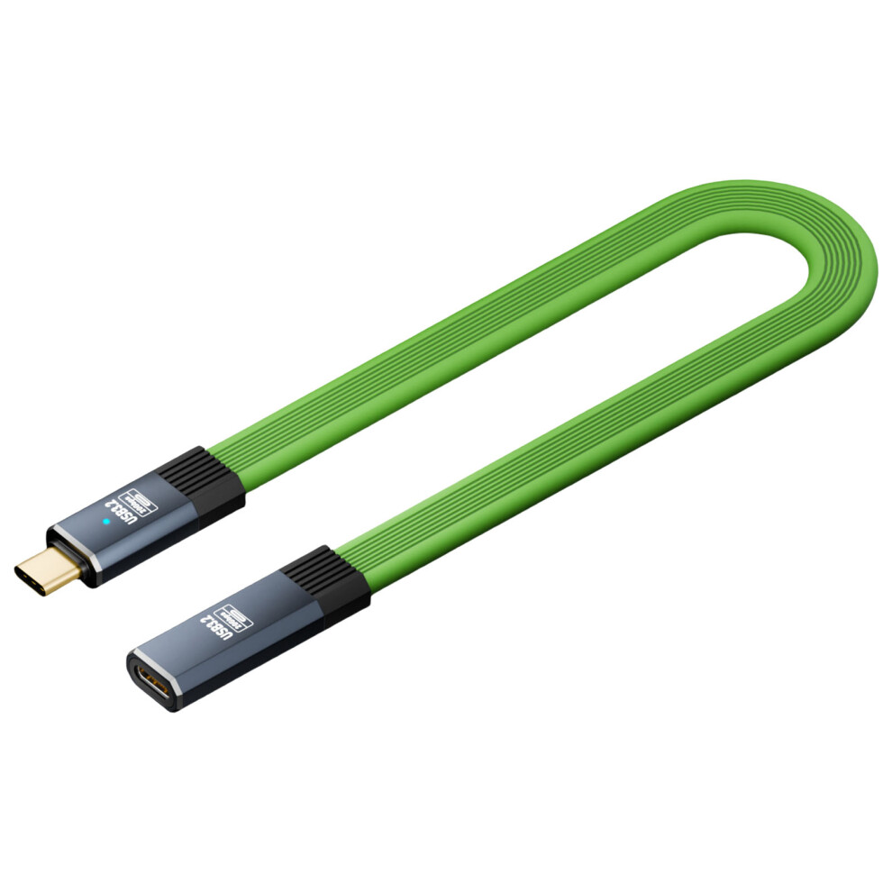 Usb C Extension Cable Usb Type C 3.2 Cable For Fast Charging And Data Transfer For Laptops Tablets Phones 0.5M Green 7751660201049