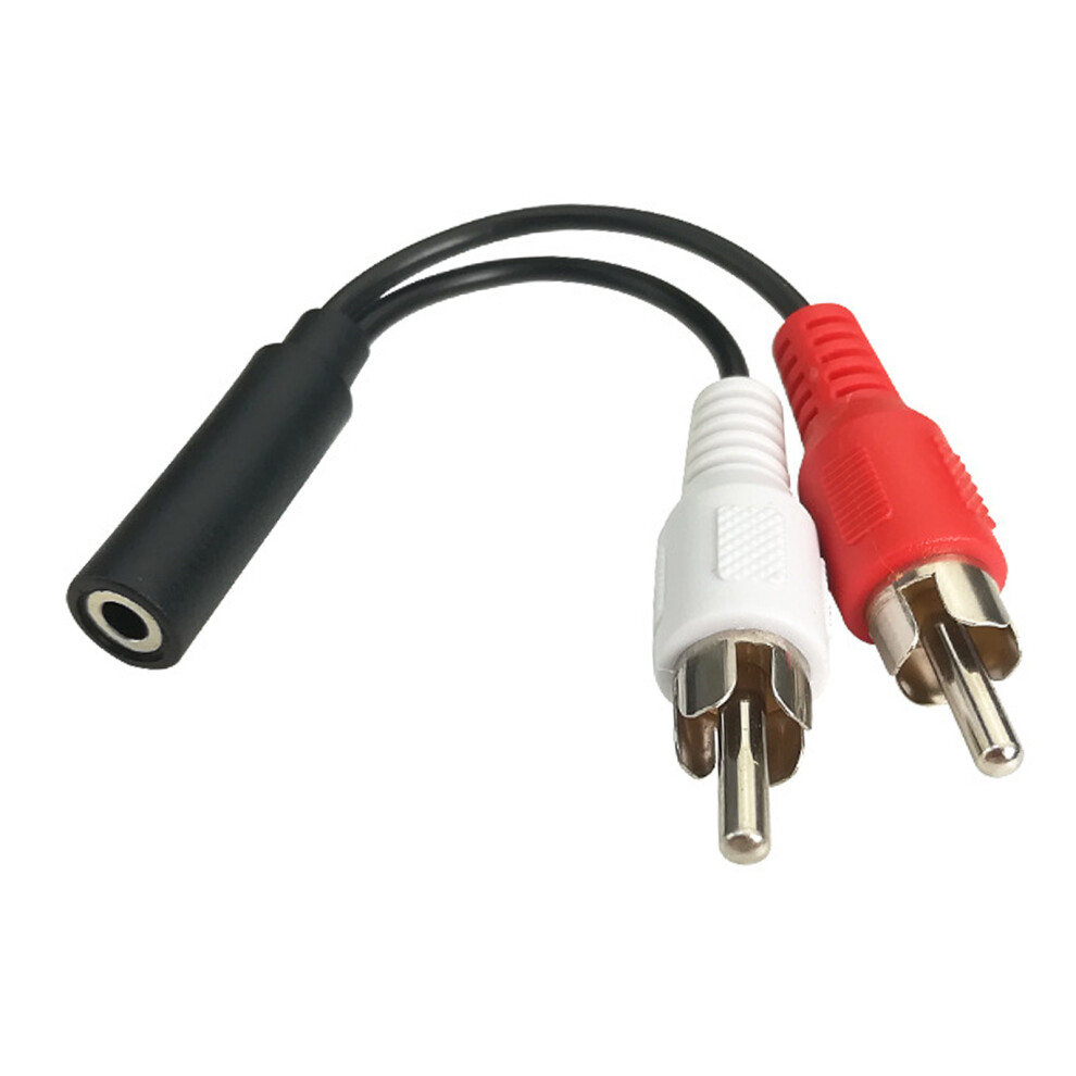 3.5Mm Female To 2Rca Male Stereo Y Splitter Cable 3.5Mm Female To 2Rca Male Sound Adapter For Laptop Phone Tablet 7751660204170