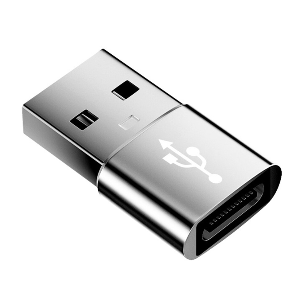 Aluminum Alloy Type C To Usb Adapter Usb C Female To Usb Male Adapter For Efficient Data Transfer And Charging Grey 7751660201896