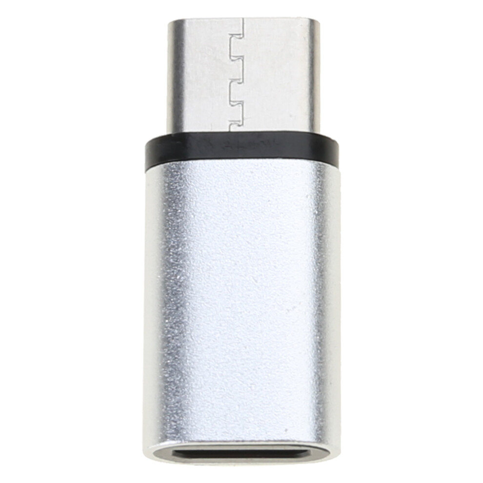 Metal Usb Type C Female To Microusb Male Adapters 480Mbps Data Converters Otgs Charging Adapters For Phone Laptops Alloy Silver 7751660200189