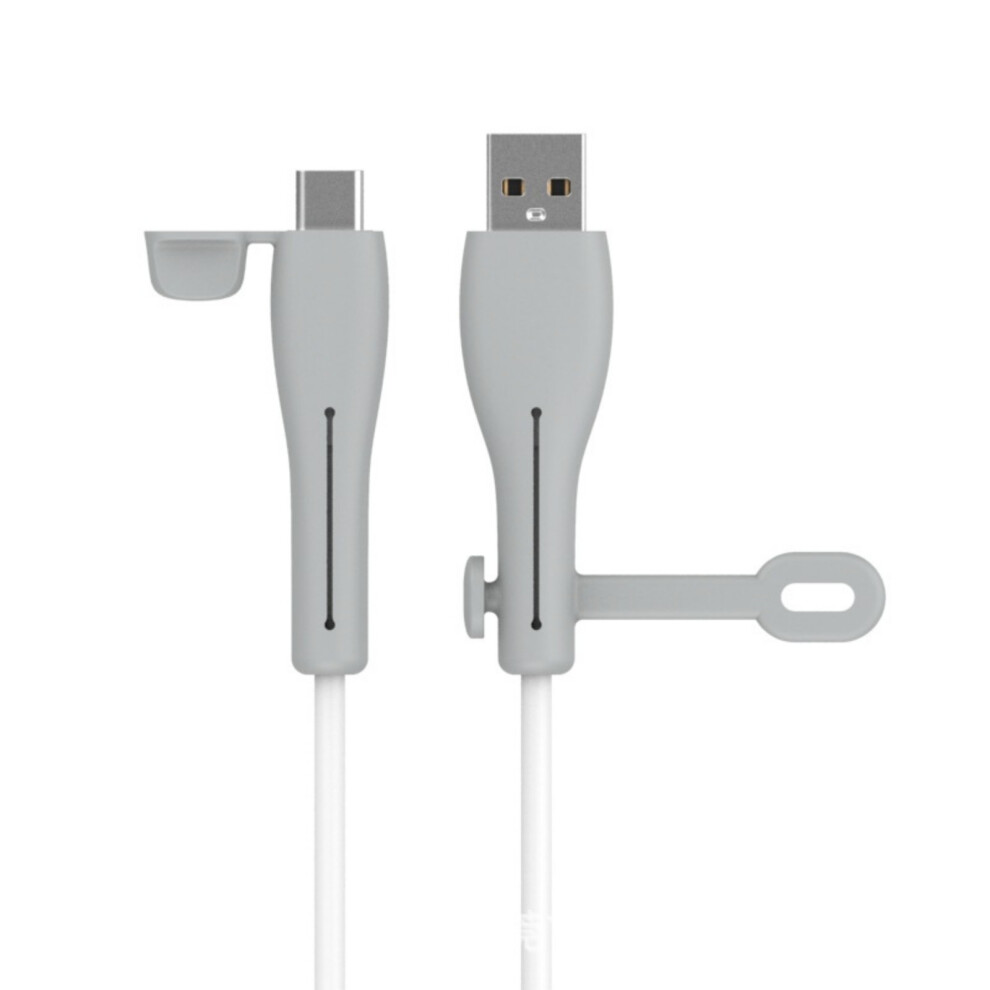 Charging Cable Saver Silicone Flexible Cord Protectors Cable Mouse Cable Wire Protectors Protective Case Accessories Gray Line 7751660200233