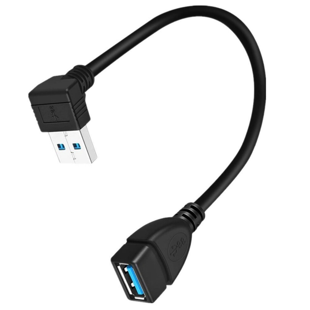 Usb3.0 Male To Female Extension Cable 90Degree Angles Usb3 Cable Usb Extender Cord For Fast Data Transfer &Space Saving Bend Upwards 7751660201353