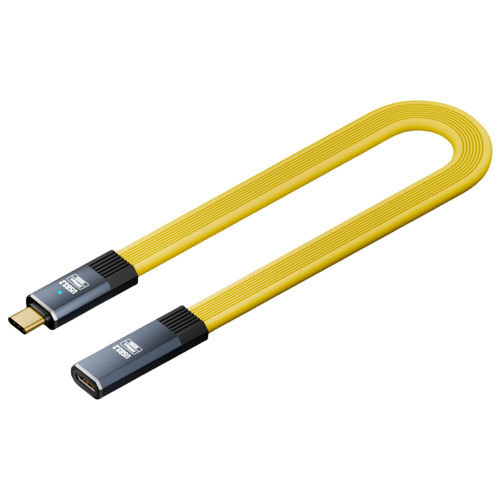 Usb C Extension Cable Usb Type C 3.2 Cable For Fast Charging And Data Transfer For Laptops Tablets Phones 0.5M Yellow 7751660201018