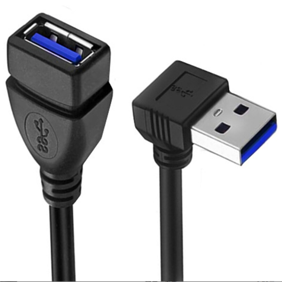 Usb3.0 Male To Female Extension Cable 90Degree Angles Usb3 Cable Usb Extender Cord For Fast Data Transfer &Space Saving Bend Downward 7751660201360