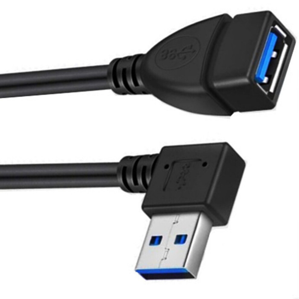 Usb3.0 Male To Female Extension Cable 90Degree Angles Usb3 Cable Usb Extender Cord For Fast Data Transfer &Space Saving Bend To The Right 7751660201384