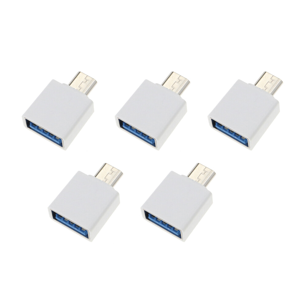 Usb C To Usb Adapter Usb Type C Converters For Fast Data Transfer And Charging Compatible For Smartphones Tablets White 7751660201698