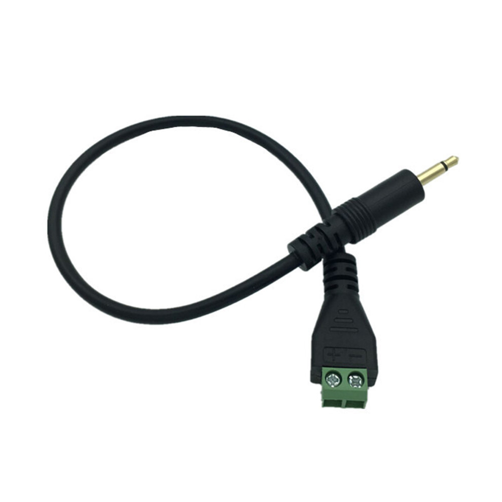 3.5Mm (1/8Inch) Male To 2Pin Screw Terminals Headphone Balun Solderless Converters Adapter Cable Music Cord 7751660204866