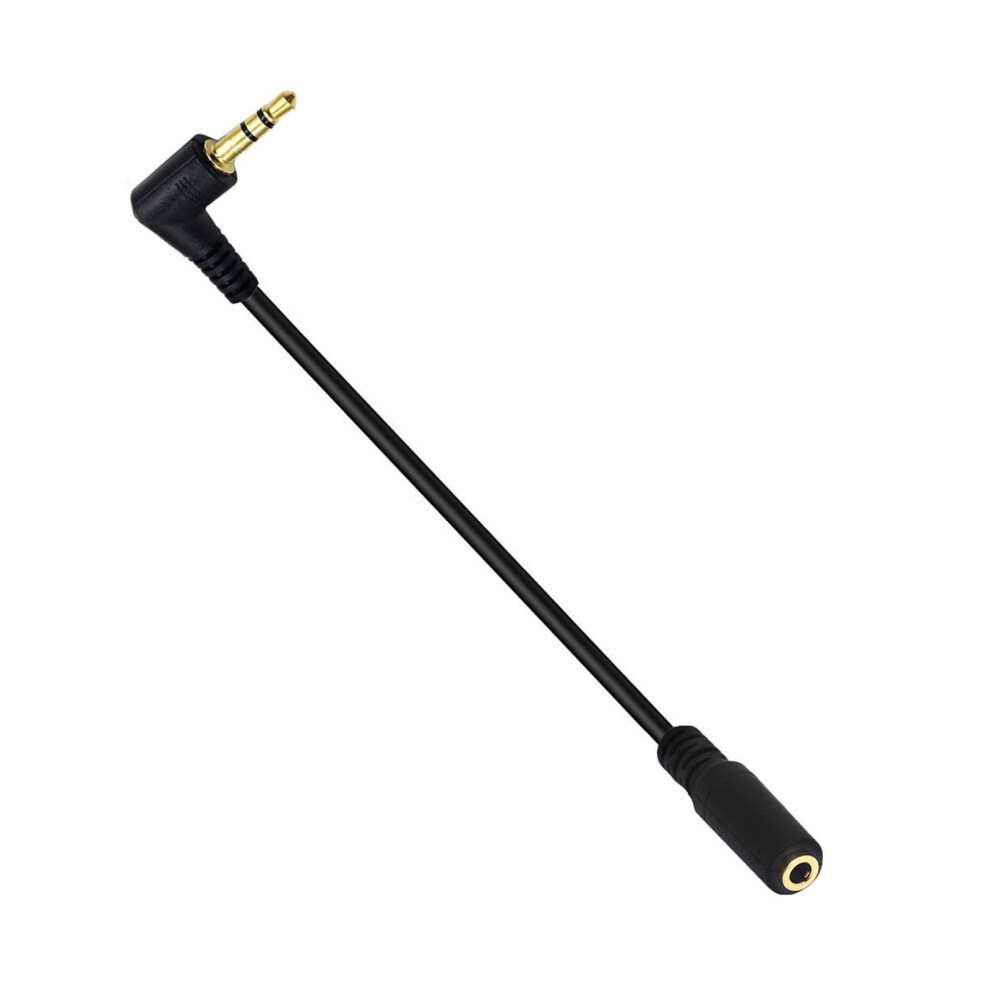 Space Saving Right Angles 3.5mm 3Pole Male to 3.5mm 4Pole Female Adapter Cable for Headphones and Smartphones
