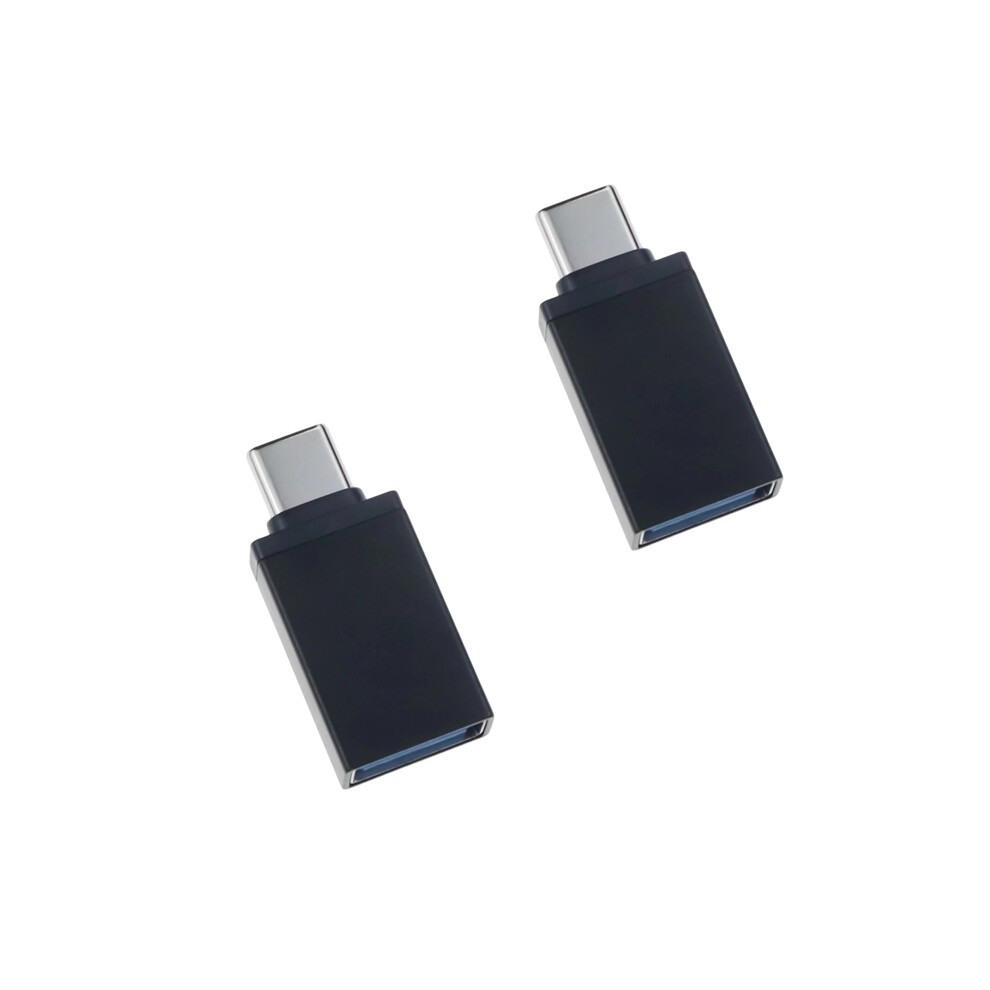 Pack Of 2 Usb C To Usb3.0 Adapter Usb C Male To Usb3.0 Female Adapter Type C Female To A Male Converters Data Syncing Type C Black 7751660201582