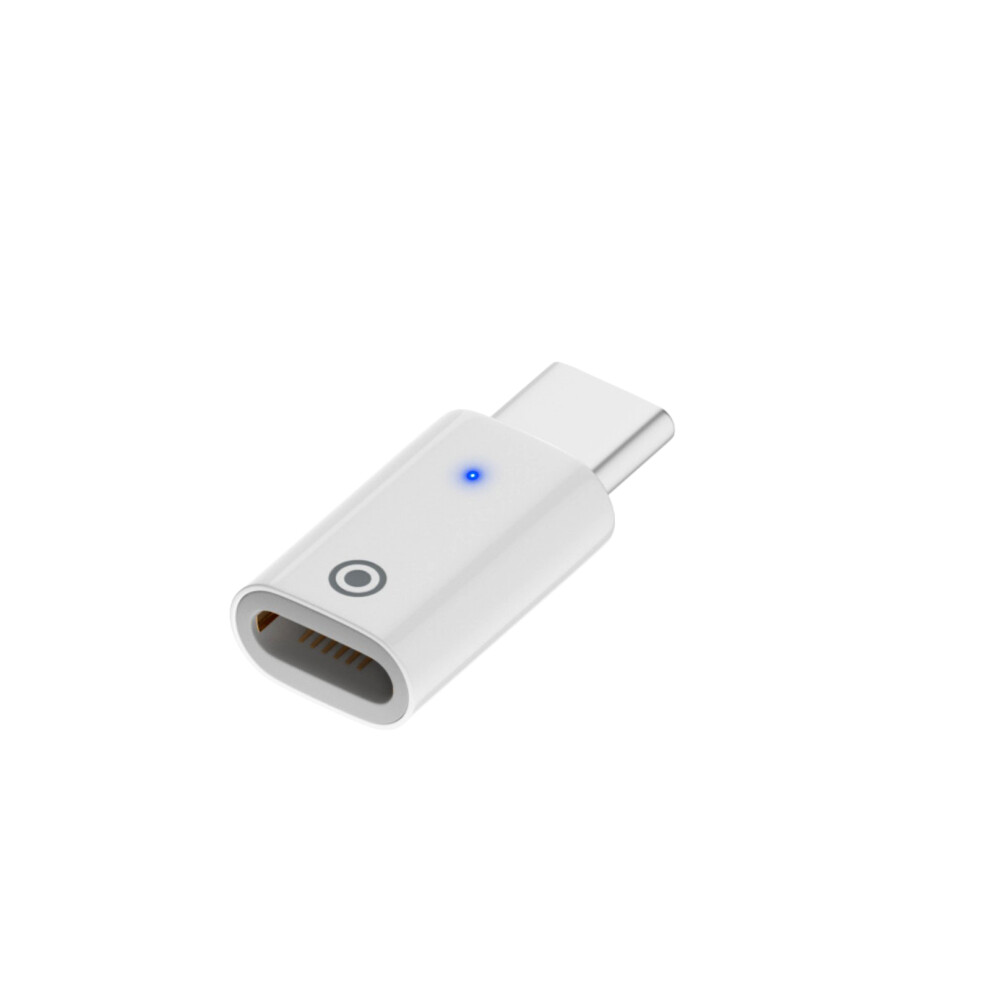 Type C/8Pin Male To 8Pin Female Adapter With Led Indicators For Pencil Charging And Connection Straight Head 7751660201827