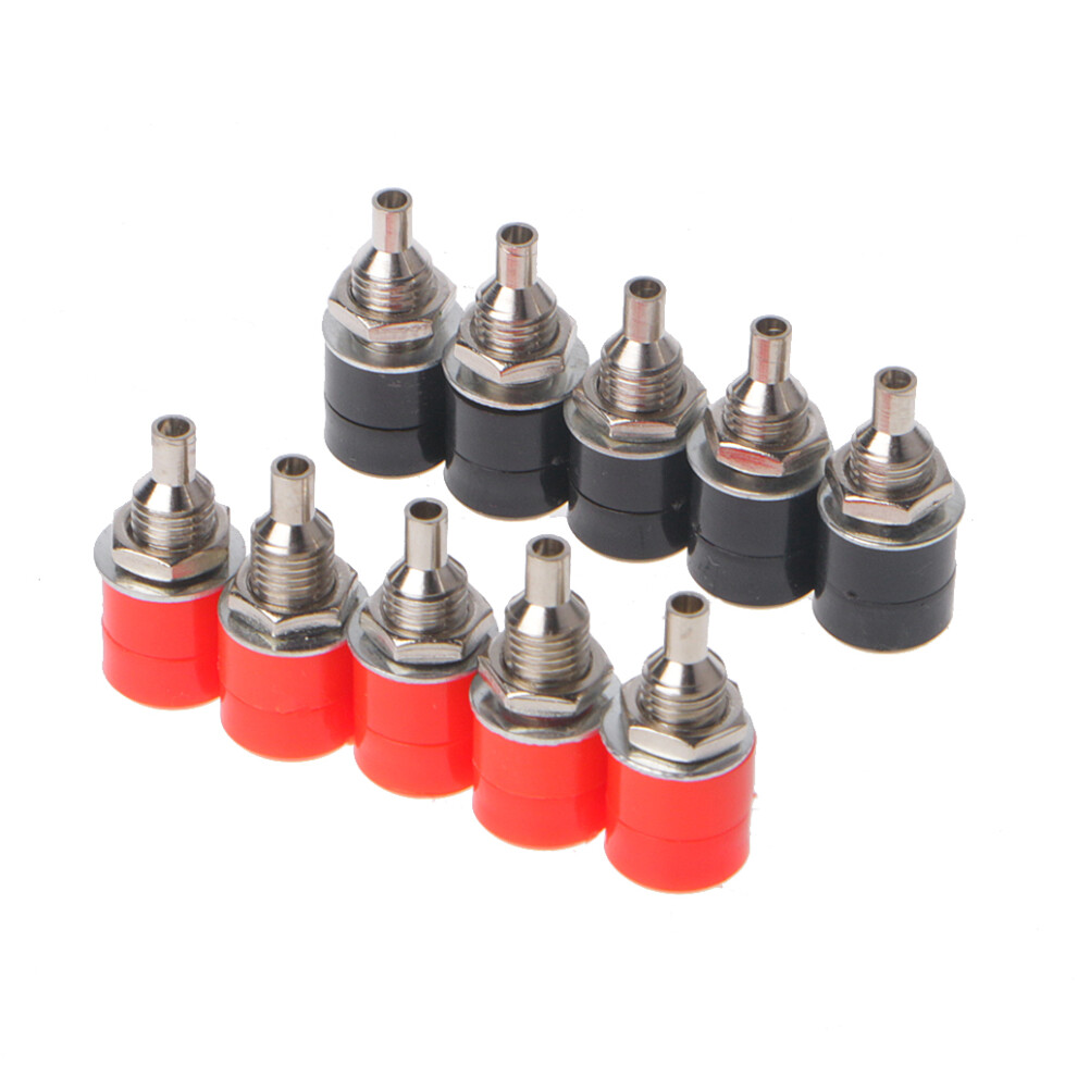 10Pcs Insulation 4Mm Banana Plug Socket Panel Mount Connector Multimeter Socket Banana Head Female 7732510009138