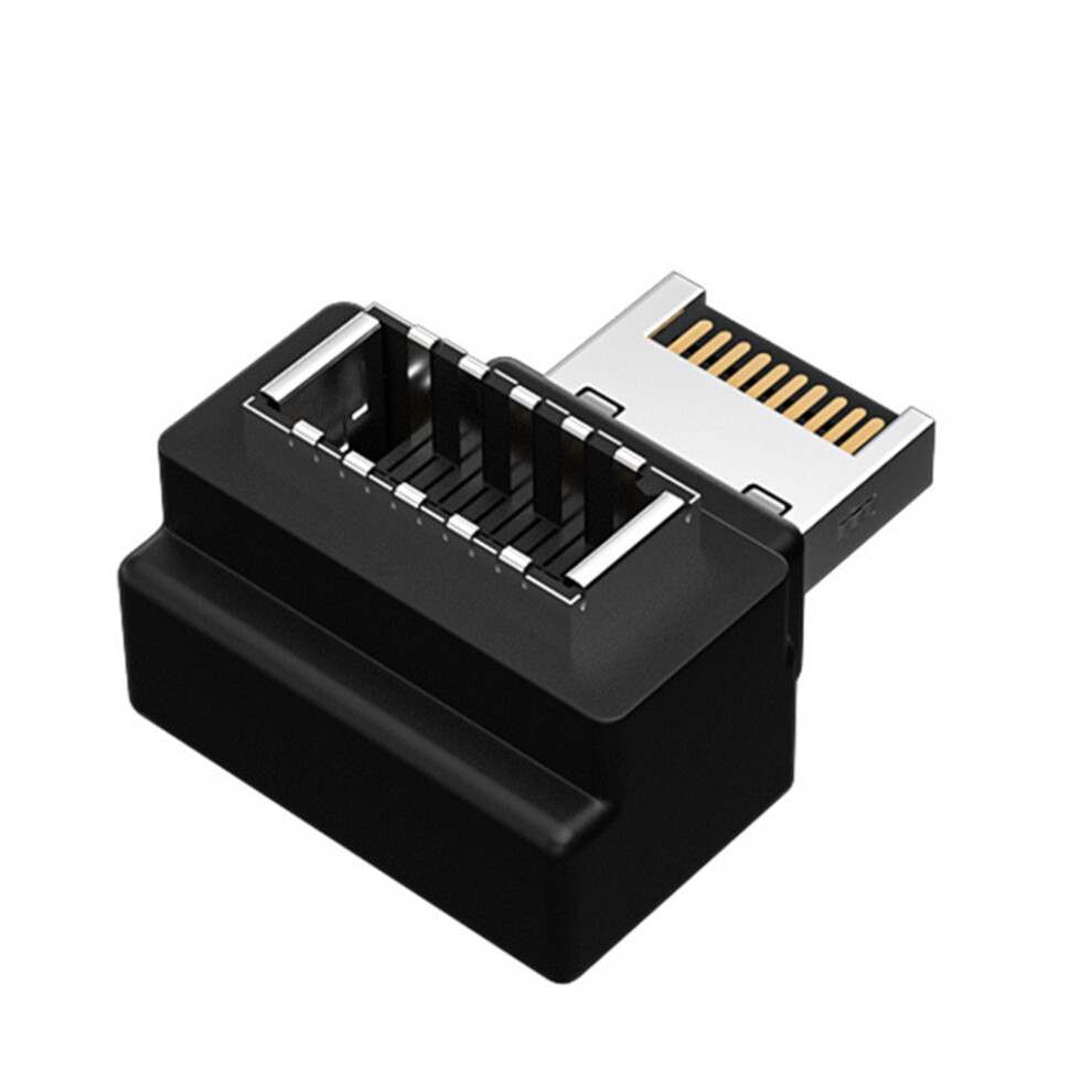 Computer Motherboard Internal Connector Usb 3.1 Type-E Female To Type-E Male 90 Degree Angled Adapter Wear Resistant 7732510010103