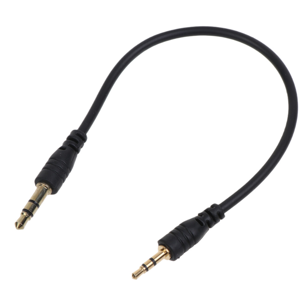 Plated 3.5Mm Male To 2.5Mm Male Car Auxiliary Cable Cord Headphone Cable For Smartphone Tablet Black/Gold 7732510010202