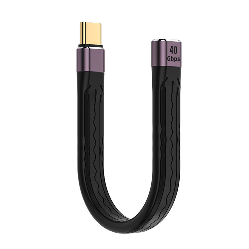 40Gbps Extension Cable 100W Fast Charging Type C Female To Type C Male Cable Cable Usb C Data Cable For Laptop 7732510010189