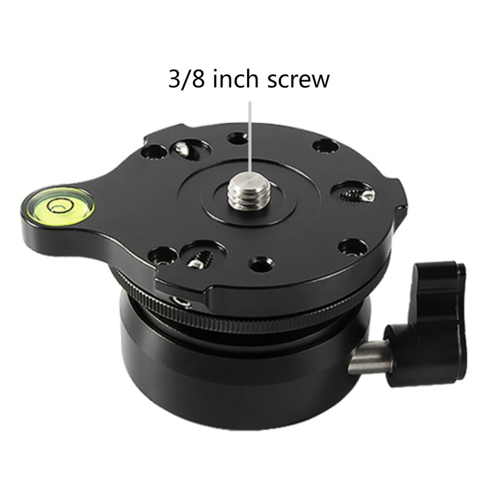 Tripod Leveling Base Half Ball Quick Tilted Up And Down 15 Degrees Any Direction For For Dslr Camera 7732510015177