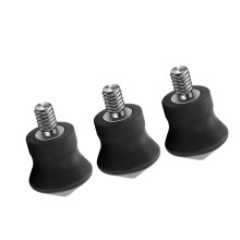 3pcs Slip Resistant Rubber Feet Legs 1/4 Svrew For Tripod And Monopod Stability On Uneven Grounds