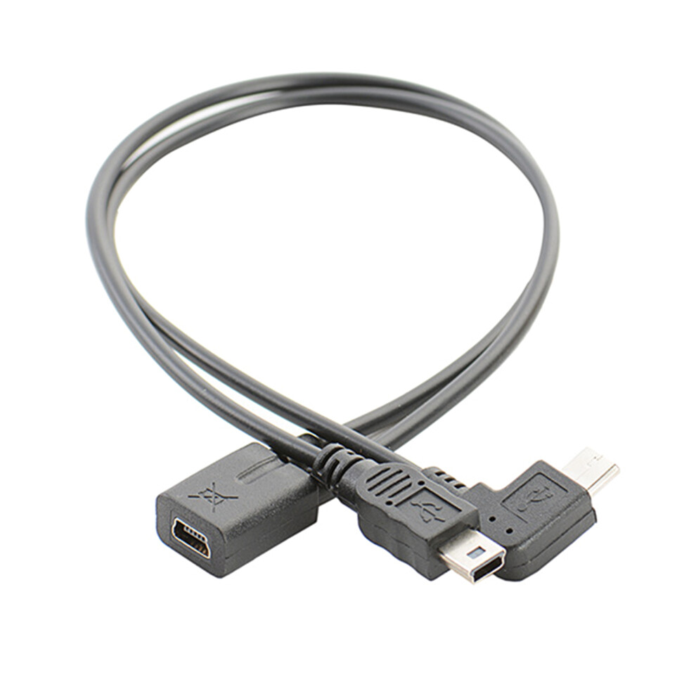 Usb Splitter Extender Cable Female To Right Angles Male+Micro Male Cord Splitter Charging Cord 7732510011216