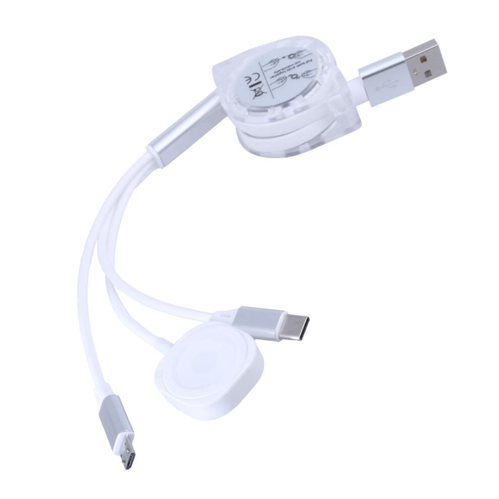 100Cm Convenient Usb To Type C Usb Cable Retractable Charging Cable Cord For Cellphone Tablets Watch 7732510011490