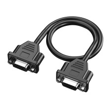 VGA Female to Female Extension Cable 30cm for Projectors,pc Monitors PC High Clear VGA Cable 30cm / 11.81in Long