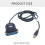 USB to CN36 Parallel Printer Cable, 1.80m Long High Speed Data Transfer Cord Wire for Computer to Printer Connection 8
