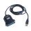 USB to CN36 Parallel Printer Cable, 1.80m Long High Speed Data Transfer Cord Wire for Computer to Printer Connection 3
