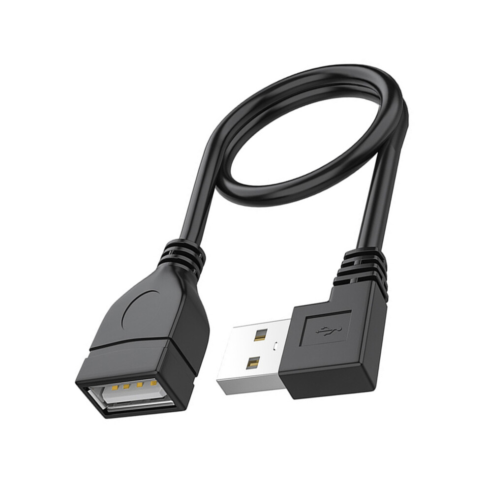 90 Degree Usb 2.0 Extension Cable Male To Female Short Cable For Laptop Keyboard Printer And More 10Cm 7732510012473