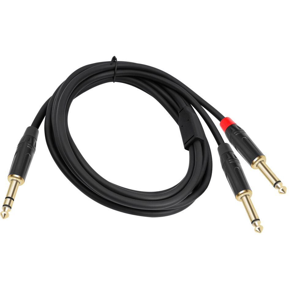 1/4Inch Stereos Y Splitter Insert Cable, 1/4Inch Male To Two 1/4Inch(6.35Mm) Male Cable 7732510012992