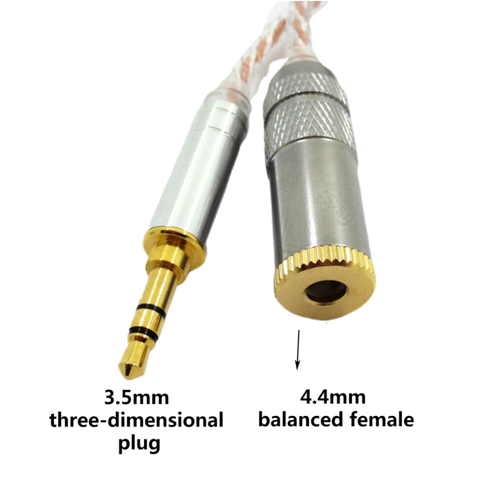 Hifi Balance Cable Male 2.5Mm To 3.5Mm 4.4Mm Female Headphone Conversion Cable Line Metal Adapter Accessories 7732510013746