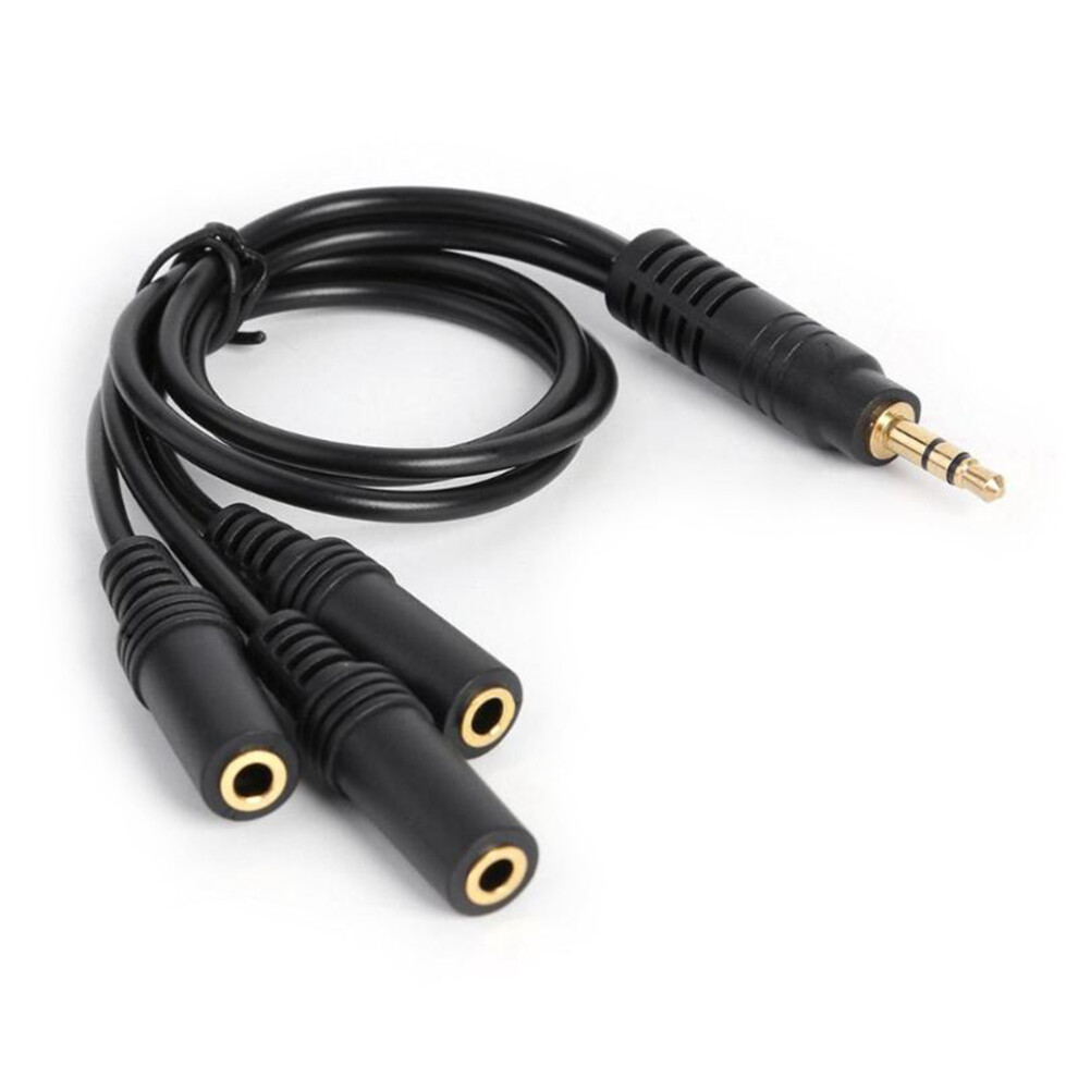 3.5Mm Pvc 3-Poles Plugs To 3 Way Sound Headphone Splitter Adapter Cable Sound Output Adapter Gold 7732510013753