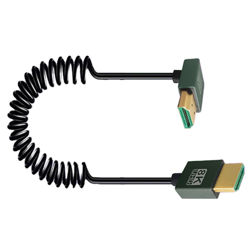 Fast Speed 8K Hdmicompatible Coiled Cable, Flexible 48Gbps Hdmicompatible 2.1 Cord, Supports And 4K@120Hz For Cameras, P 7732510013852