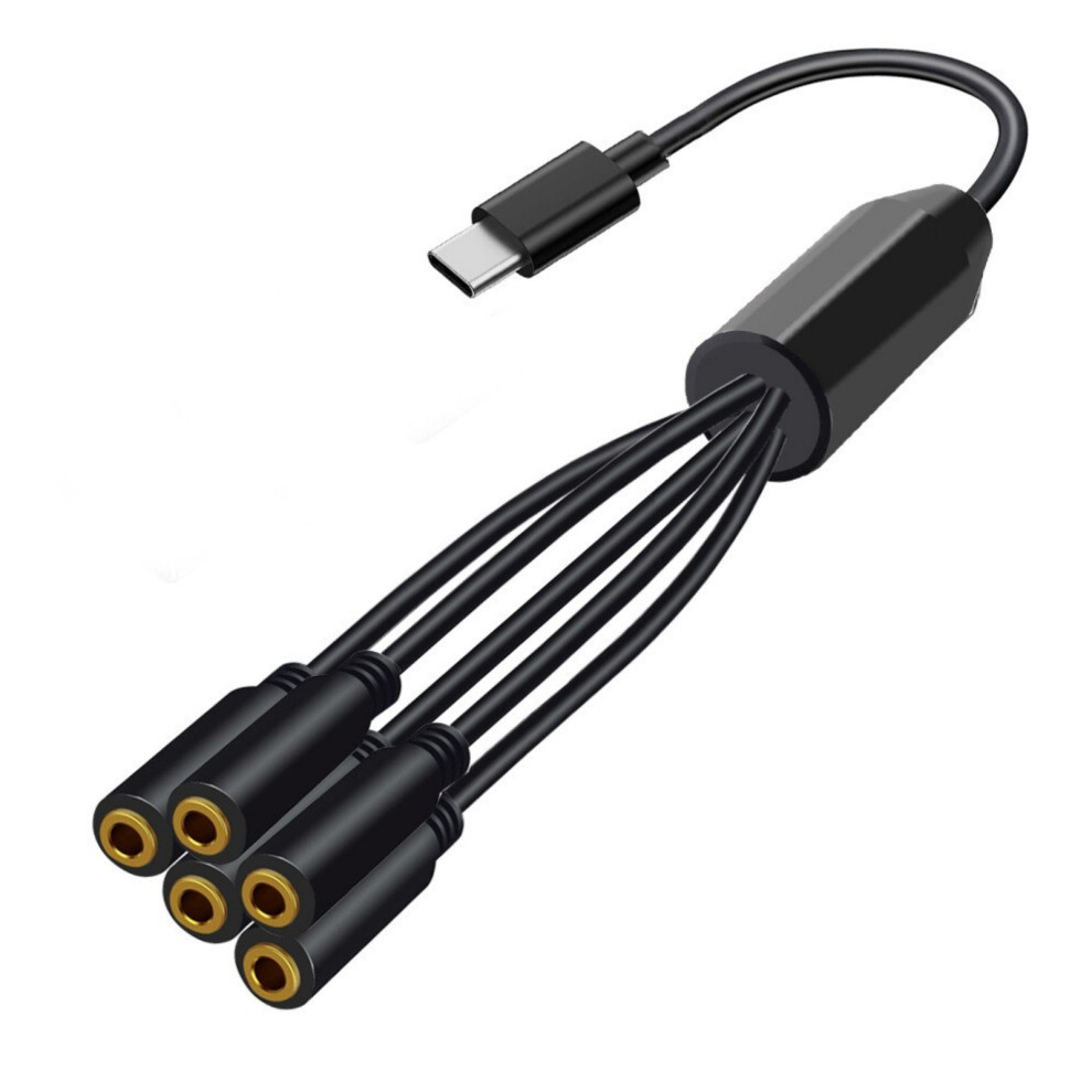 Usb C To 3.5Mm Headphone Adapter Type C To 3.5Mm Female Music Sharing Splitter Cable For Smartphones Headphones Speakers 7732510013982