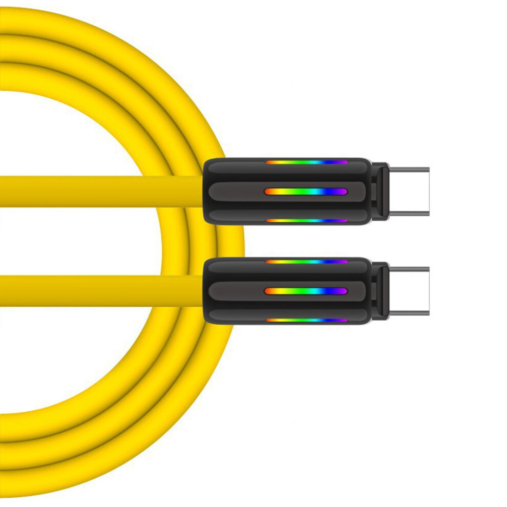Usb C To Usb C Charging Cable Silicone 100W 240W 2 Type C Quick Charging Data Cable For Fast Charging And Data Transfer 7732510013845