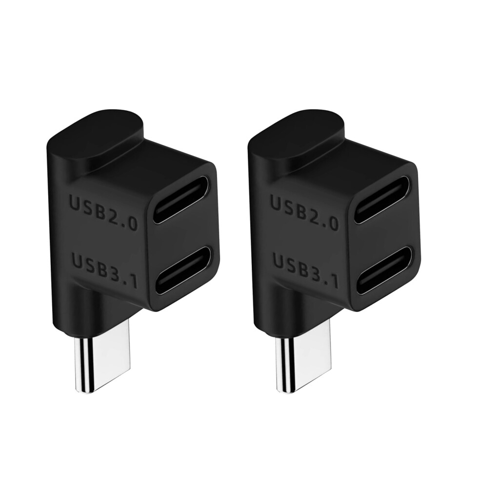 90/180 Degree U-Shaped Usb 3.1 Type C Male To Female Adapter 4K60hz 10Gbps Fast Charging Usb C Charging Converters 7732510014156