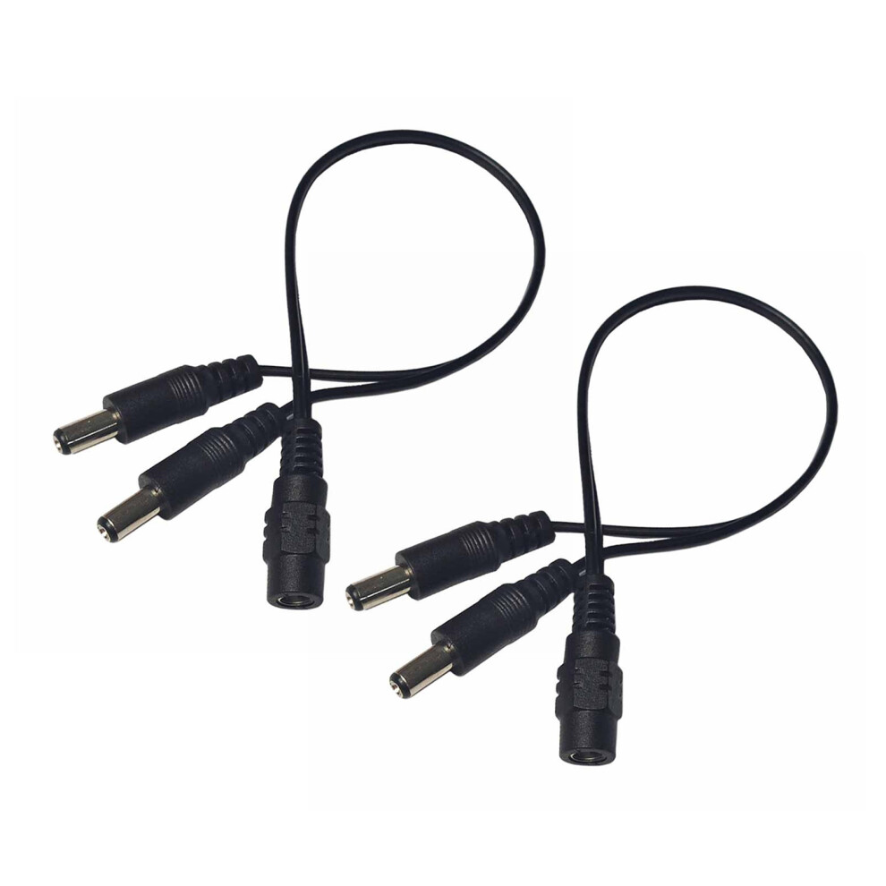 Dc5.5x2.1mm Power Plug 1 Female To 2 Male Connectors Cable Plug 1 To 2 Connectors Splitter Way Power Adapter Wrie 7732510014514