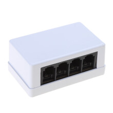 4-Way RJ45 to RJ11 Adapter Netword to Telephone Converter for Home and Office Use for Clear and reliability Communication