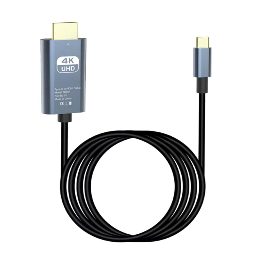 Usb C To Hdtv Cable 4K30hz Type C To Hdtv Cable For Phone Computer Gaming Consoles 180Cm Long High Resolution Display 7732510014316