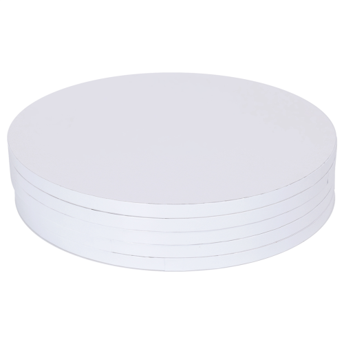 Tábuas para bolo, 12 polegadas, tábuas para bolo redondas de 12 polegadas - Base de bolo multicamadas resistente a dobras para exibições 5 peças 1