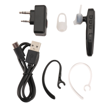Bluetooth PTT Headset Earpiece Hands-Free K Plug for KENWOOD Adapter