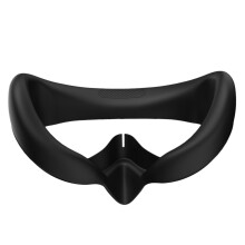 Almohadilla para los ojos para 4 fundas protectoras de silicona para mascarillas faciales (negra)
